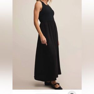 Z Supply Charolette Black Maxi Dress - Pull-On Waist
